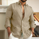 Camisa de Linho Premium Masculina + BRINDE (COMPRE 1 LEVE 2)