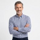 Camisa Masculina Xadrez Colorado Manga Longa